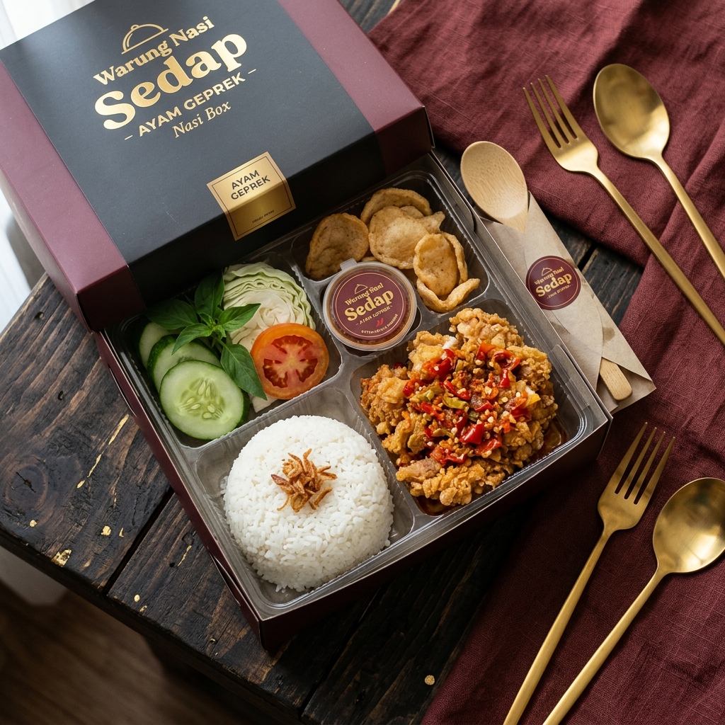 Nasi Box Ayam Geprek — Dapoer Umma19 Catering Sukabumi